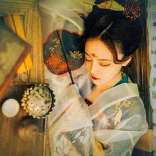 美女主播穿古装 美成一幅画2